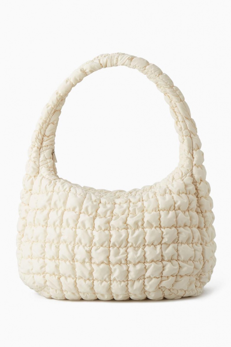 COS Oversized Steppelt Crossbody Táska Női Fehér | HIJ-840179