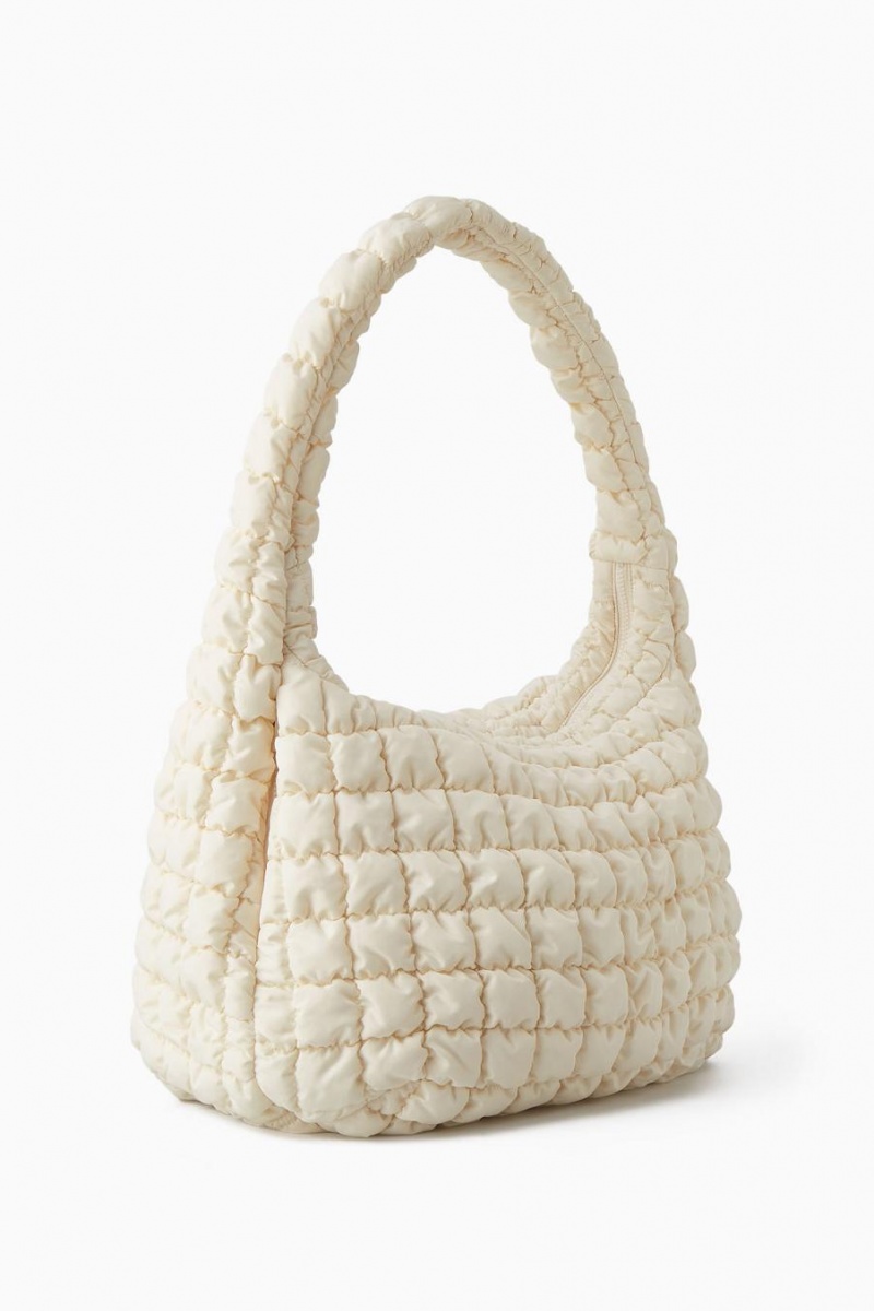 COS Oversized Steppelt Crossbody Táska Női Fehér | HIJ-840179
