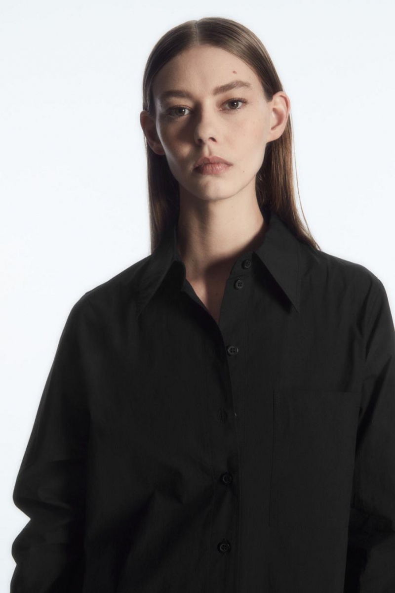COS Oversized Tailored Ing Női Fekete | LWM-954217