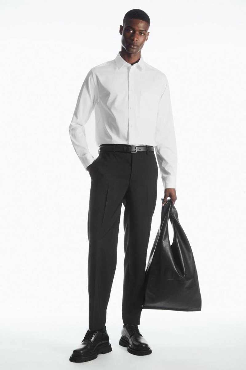 COS Patch-pocket - Regular Ing Férfi Fehér | ONR-349608