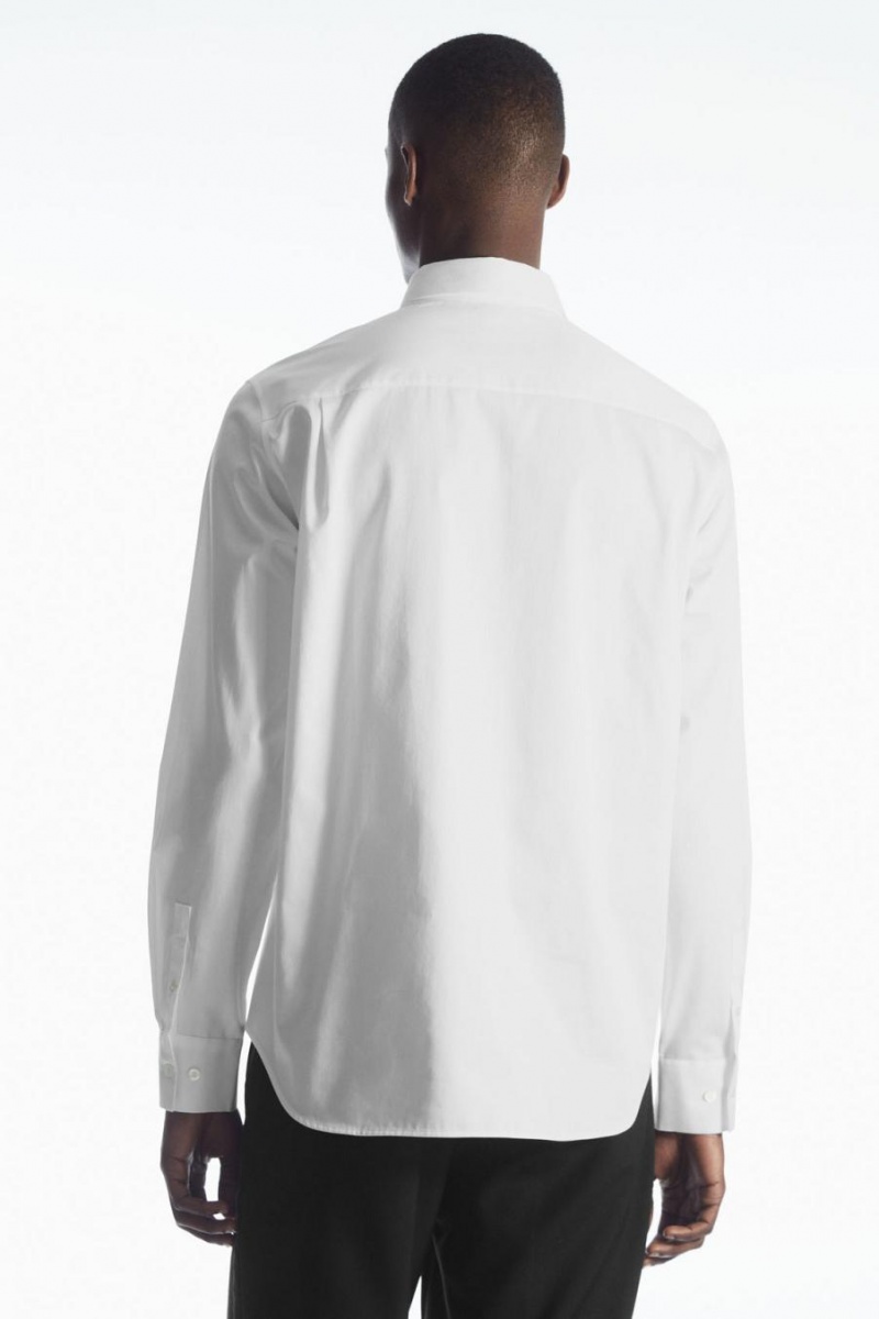 COS Patch-pocket - Regular Ing Férfi Fehér | ONR-349608