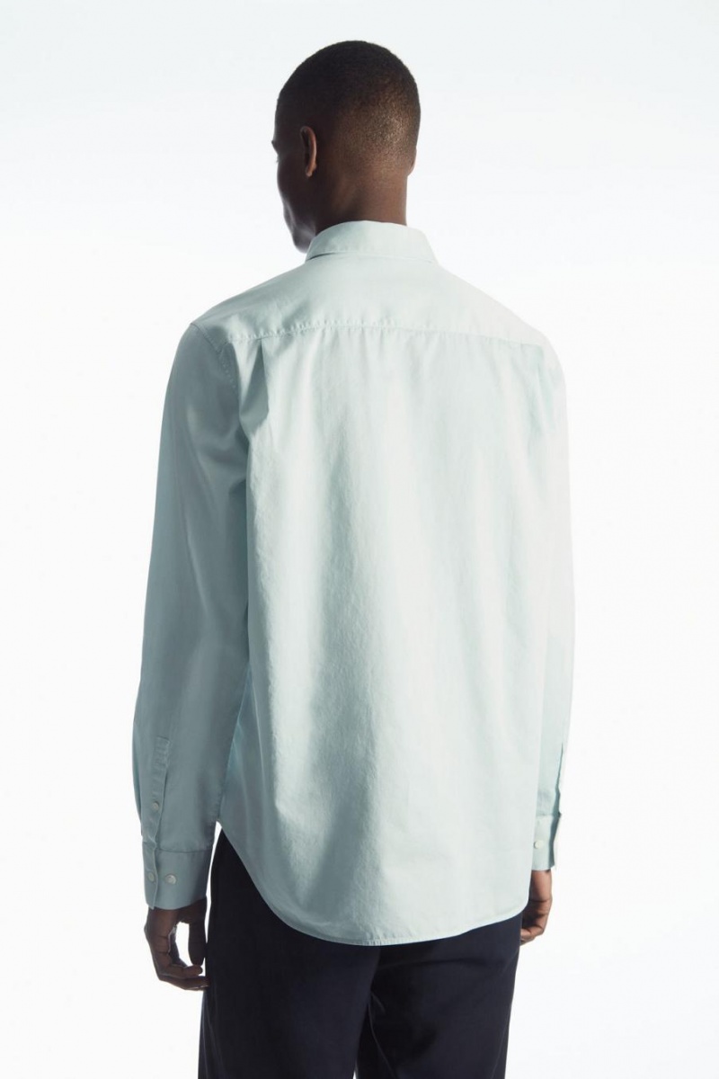 COS Patch-pocket - Regular Ing Férfi Türkiz | ZCT-572394