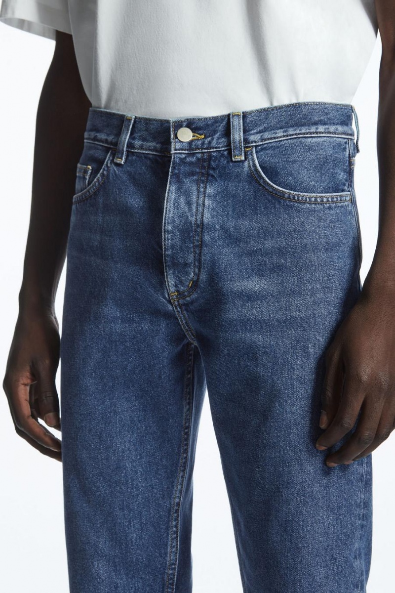 COS Pillar - Tapered Farmernadrág Férfi Kék | WUQ-735201