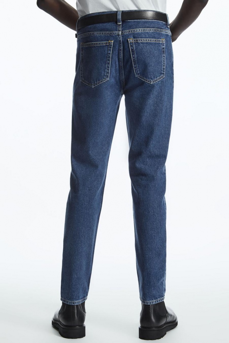 COS Pillar - Tapered Farmernadrág Férfi Kék | WUQ-735201
