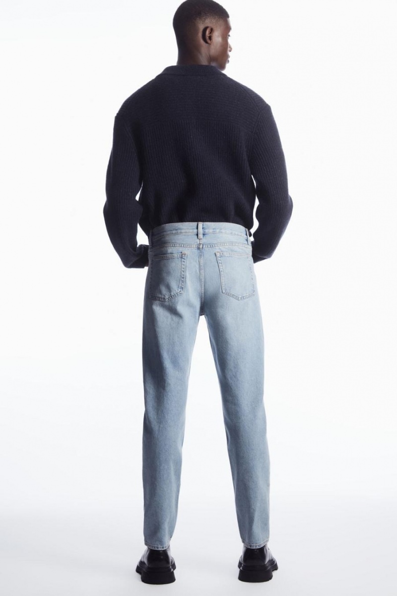 COS Pillar - Tapered Farmernadrág Férfi Világos Kék | HLF-914637