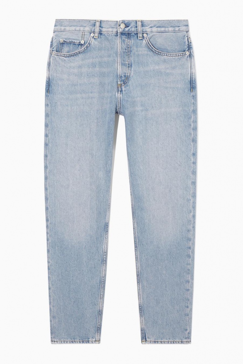 COS Pillar - Tapered Farmernadrág Férfi Világos Kék | HLF-914637
