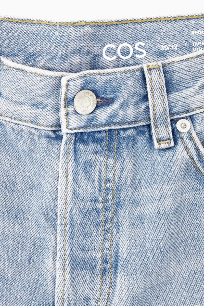 COS Pillar - Tapered Farmernadrág Férfi Világos Kék | HLF-914637