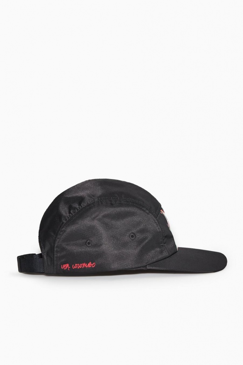 COS Printed Baseball Sapka Férfi Fekete | OLY-216895