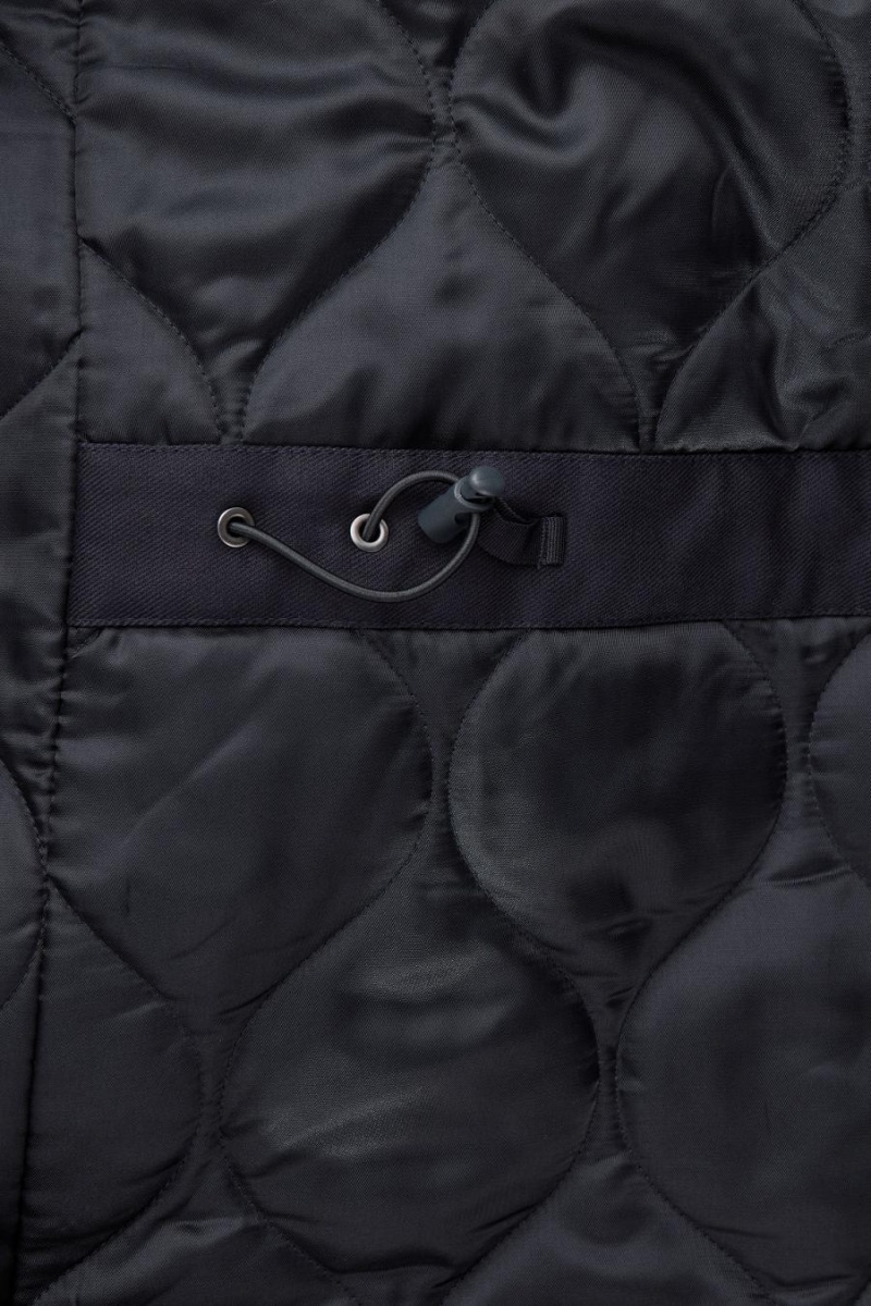 COS Párnázott Csuklyás Parka Férfi Sötétkék | FZJ-980756