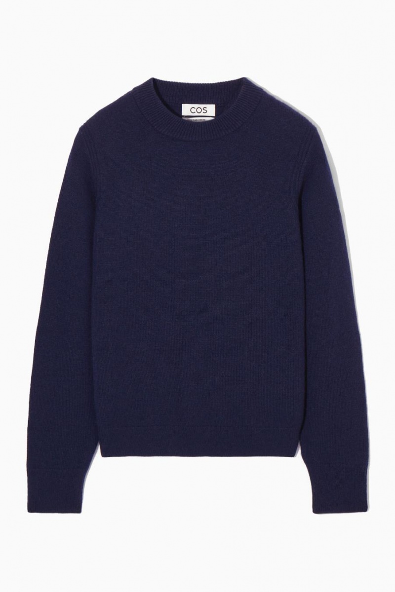 COS Pure Cashmere Jumpers Női Sötétkék | ZMF-351906