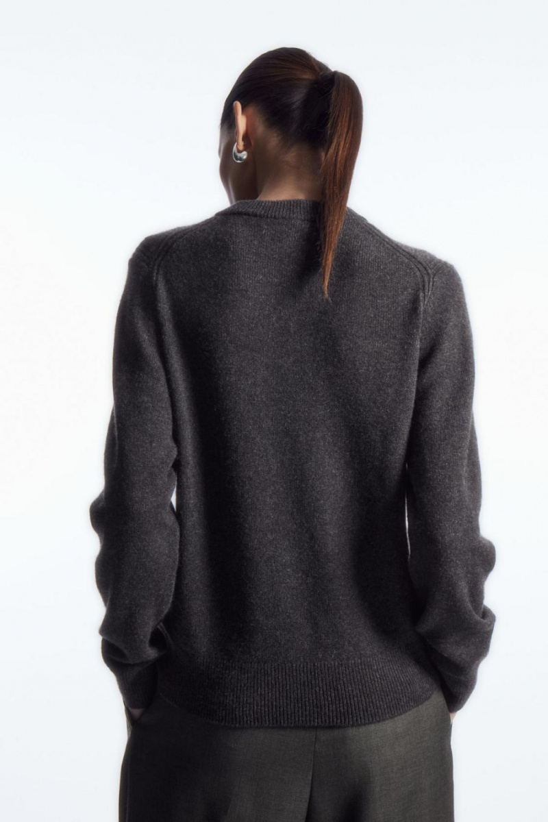 COS Pure Cashmere Jumpers Női Sötétszürke | WOJ-731245