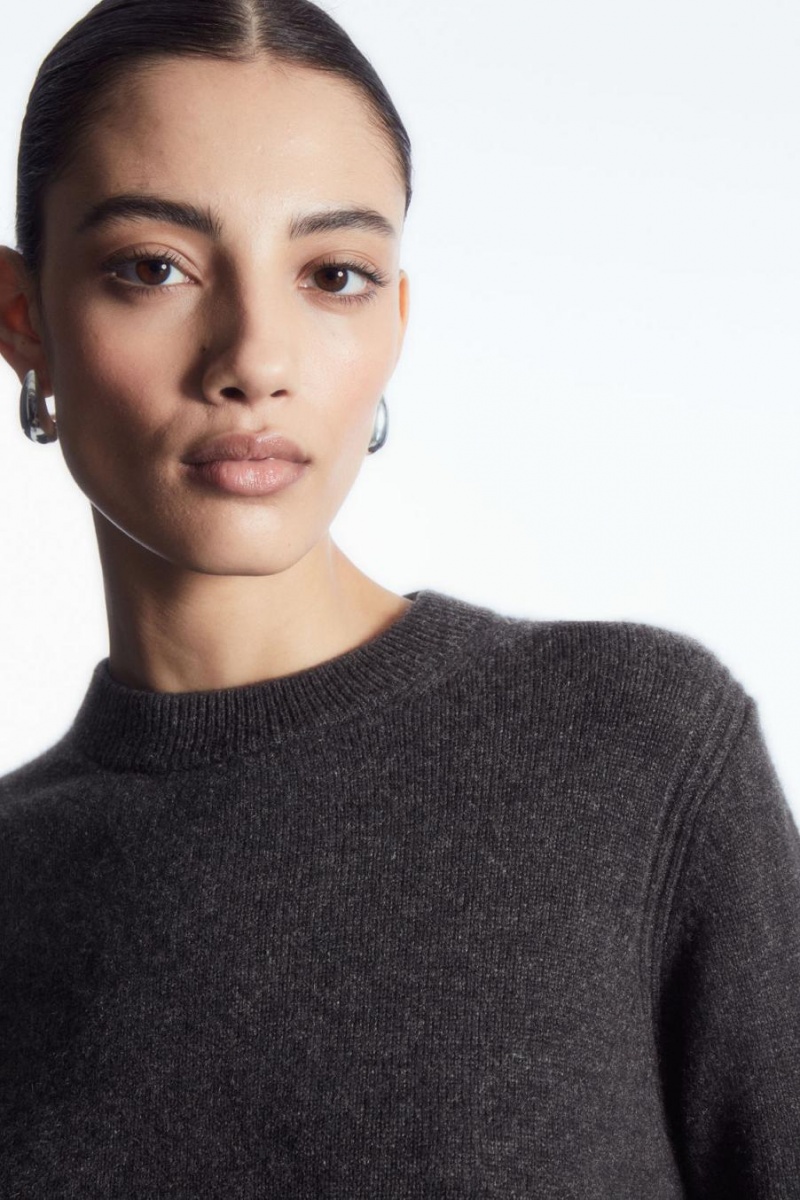 COS Pure Cashmere Jumpers Női Sötétszürke | WOJ-731245