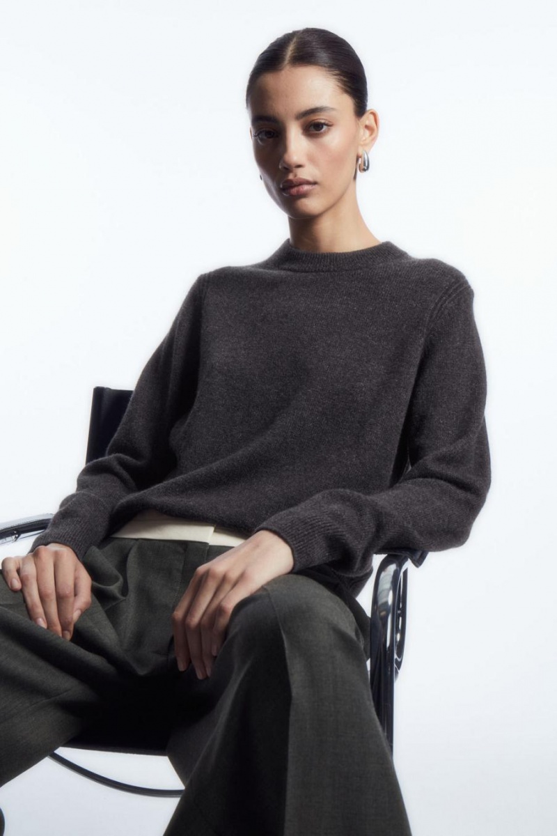 COS Pure Cashmere Jumpers Női Sötétszürke | WOJ-731245