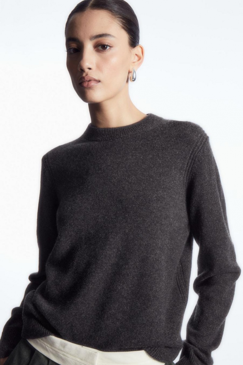 COS Pure Cashmere Jumpers Női Sötétszürke | WOJ-731245
