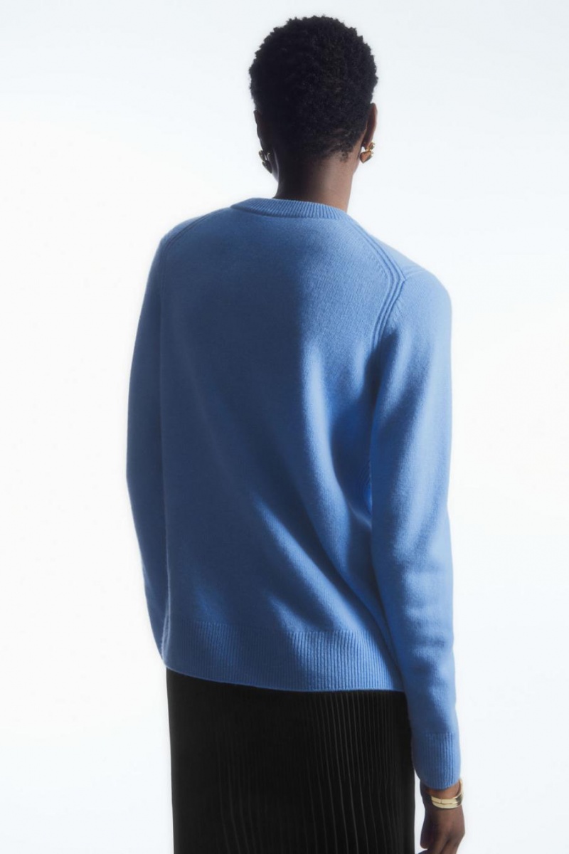 COS Pure Cashmere Jumpers Női Világos Kék | LGO-285796