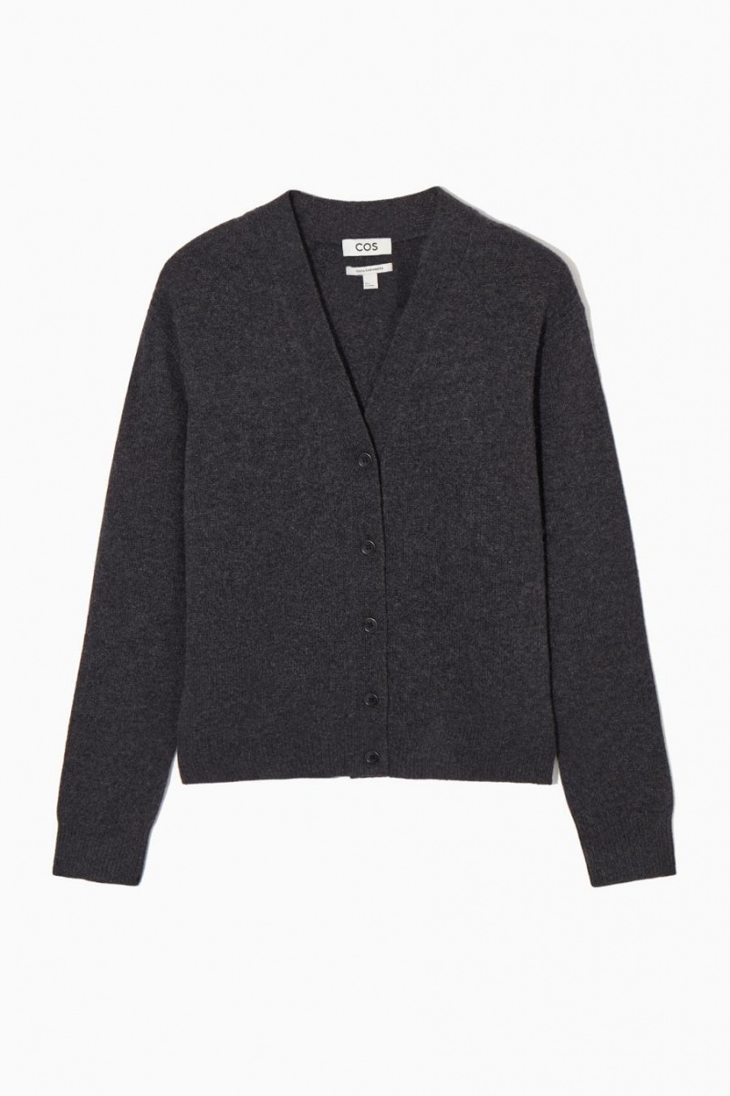 COS Pure Cashmere Kardigán Női Sötétszürke | OWM-185069