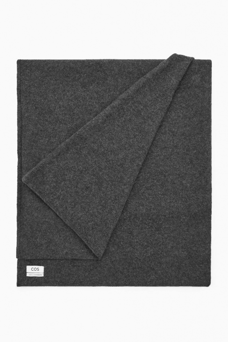 COS Pure Cashmere Sál Férfi Sötétszürke | SIL-810694