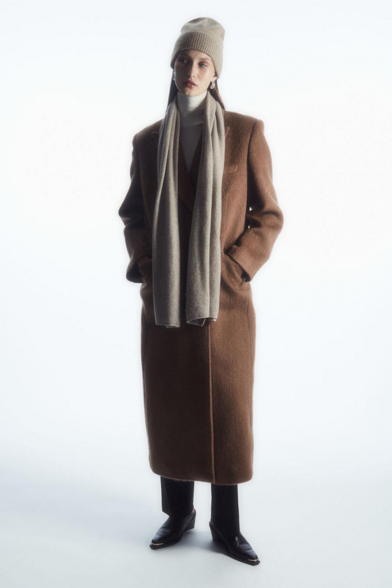 COS Pure Cashmere Télisapka Férfi Bézs | LUZ-847203