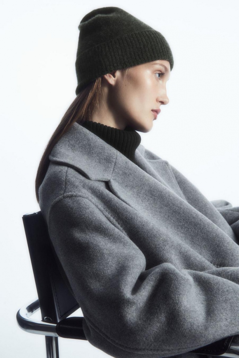 COS Pure Cashmere Télisapka Férfi Sötétszürke | TFL-346027