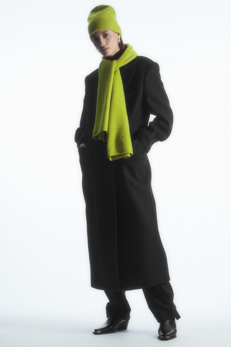 COS Pure Cashmere Télisapka Férfi Zöld | MIE-604958