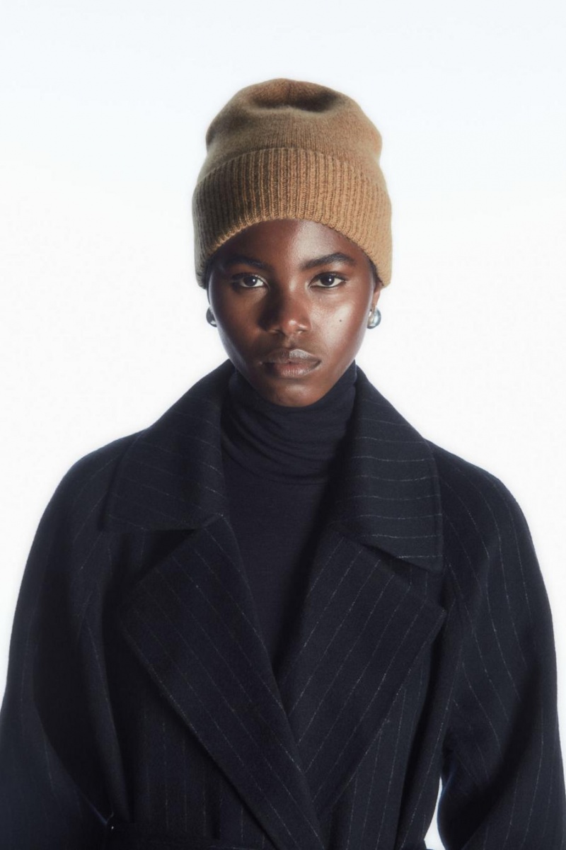 COS Pure Cashmere Télisapka Női Bézs | ZEM-458392