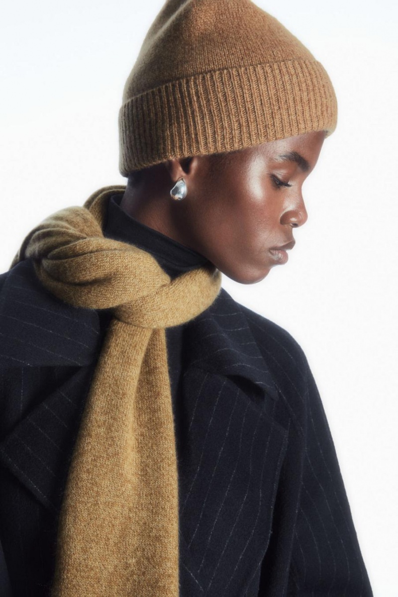 COS Pure Cashmere Télisapka Női Bézs | ZEM-458392