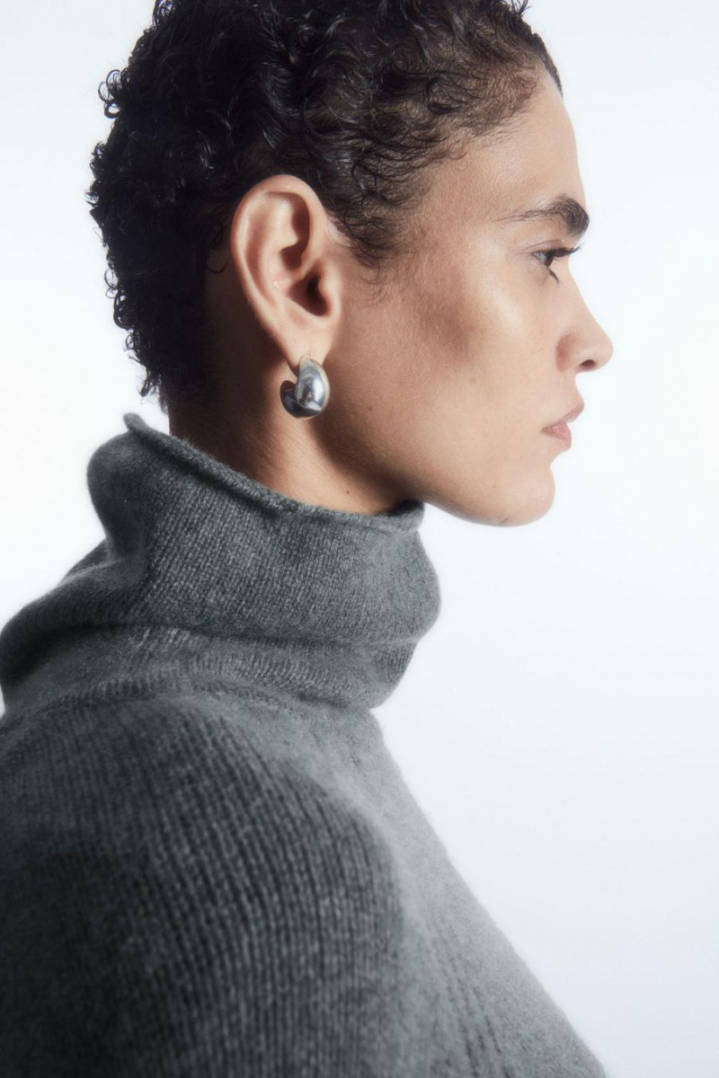 COS Pure Cashmere Turtleneck Jumpers Női Szürke | DMY-864519