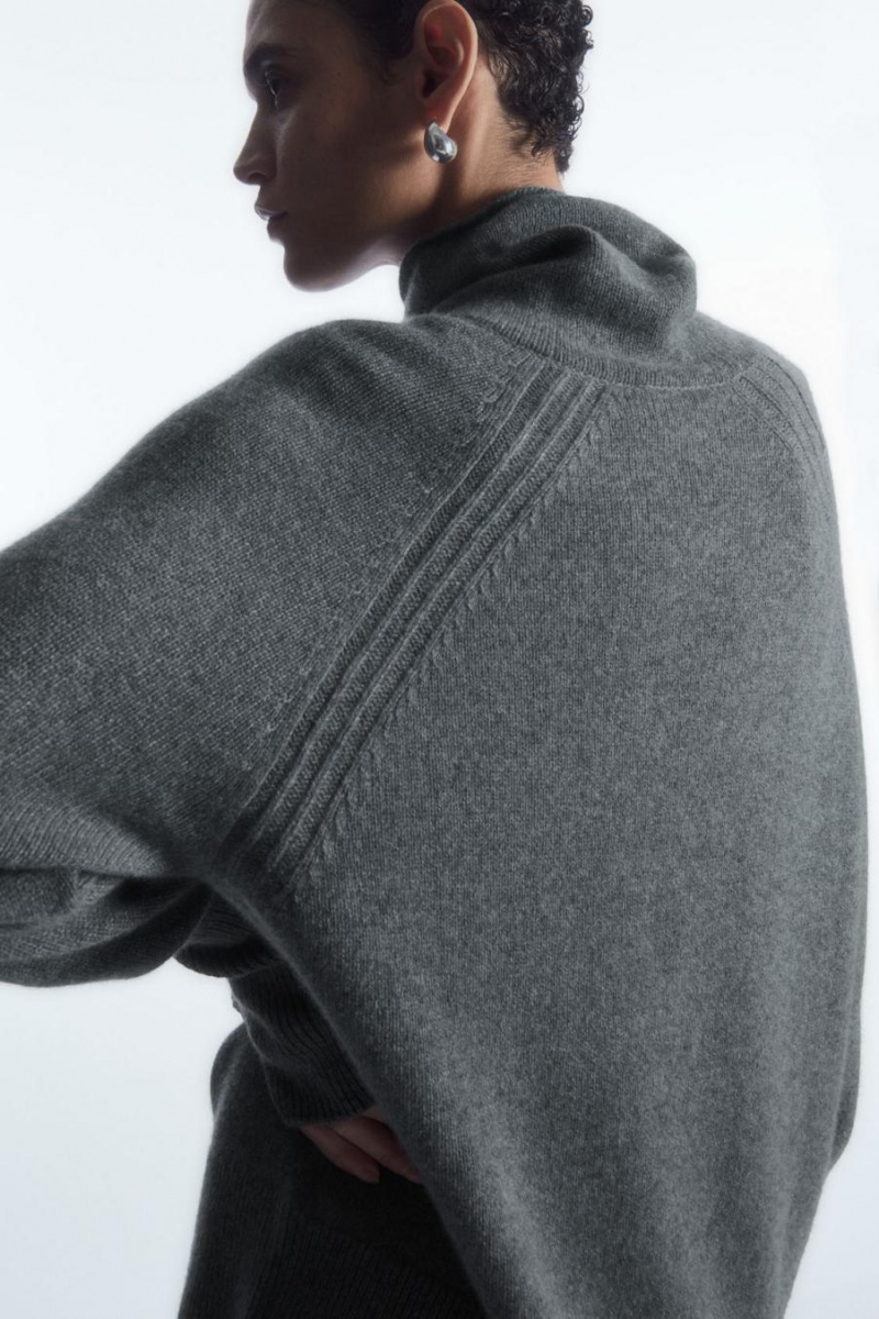 COS Pure Cashmere Turtleneck Jumpers Női Szürke | DMY-864519