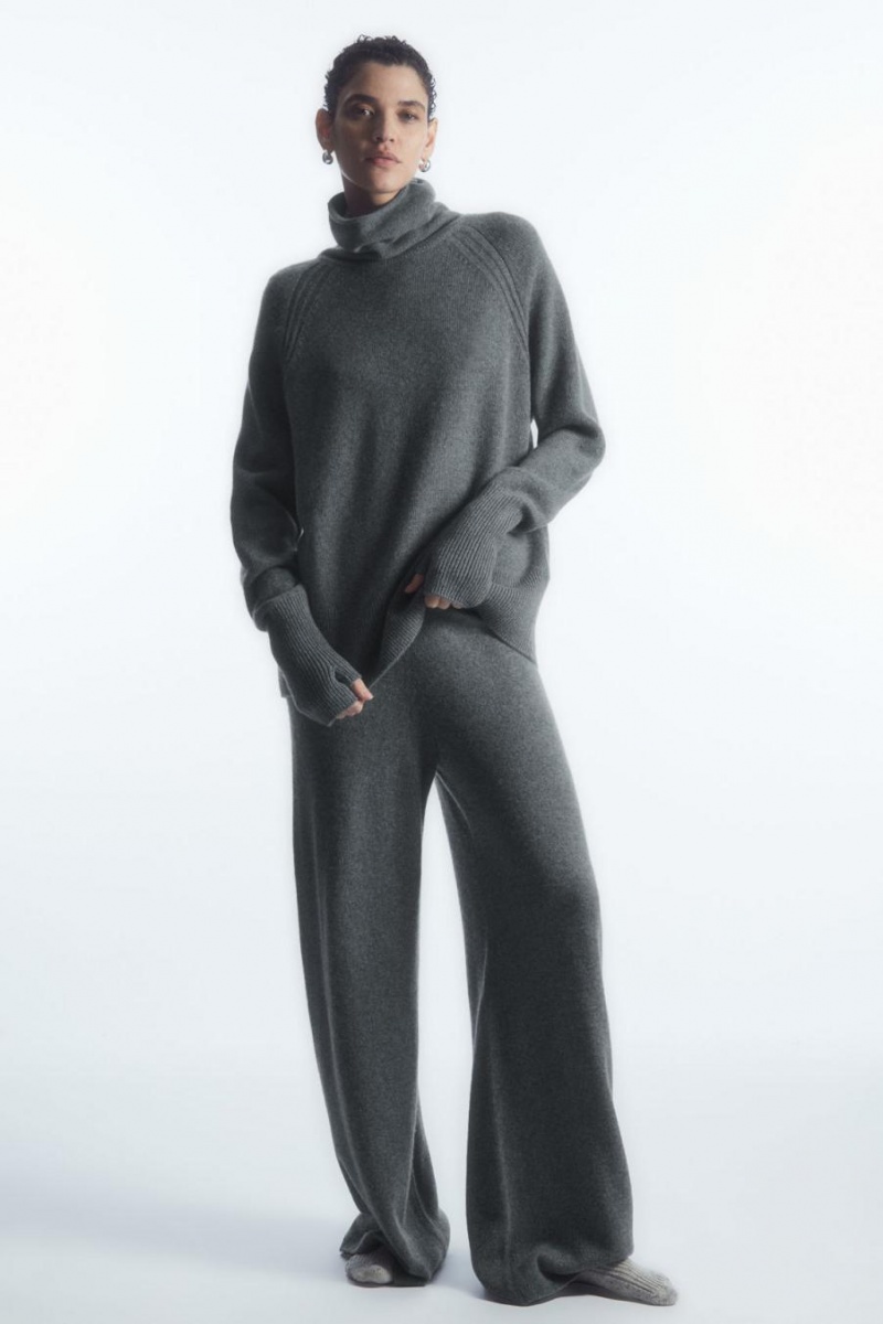 COS Pure Cashmere Turtleneck Jumpers Női Szürke | DMY-864519