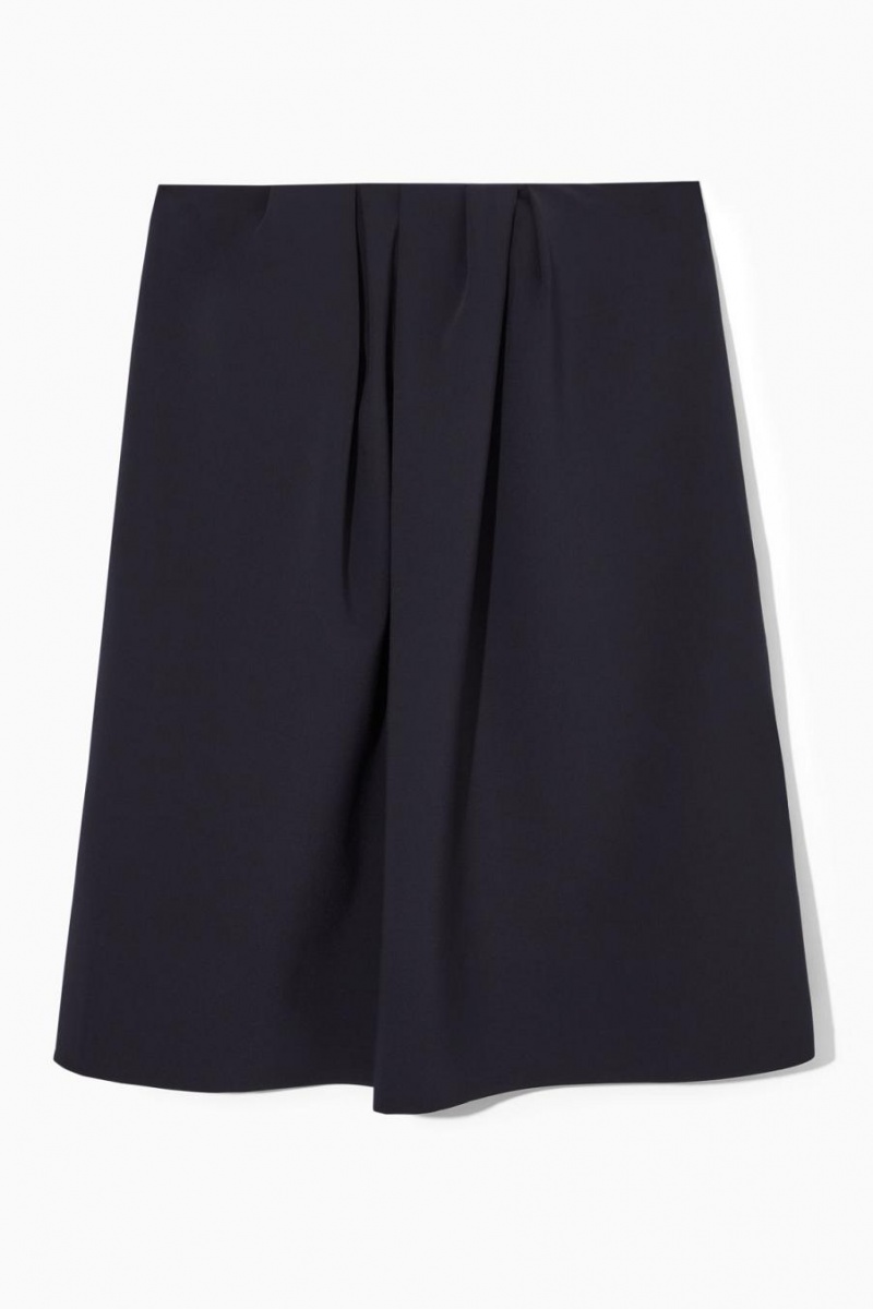 COS Redőzött Bandeau Mini Ruha Női Fekete | OFC-042697