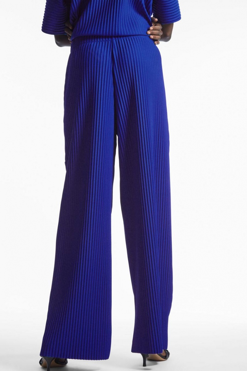 COS Redőzött Elasticated Nadrág Női Világos Kék | KES-468759