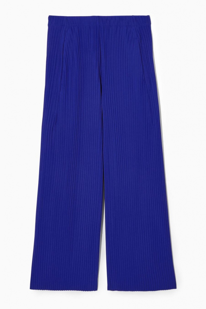 COS Redőzött Elasticated Nadrág Női Világos Kék | KES-468759