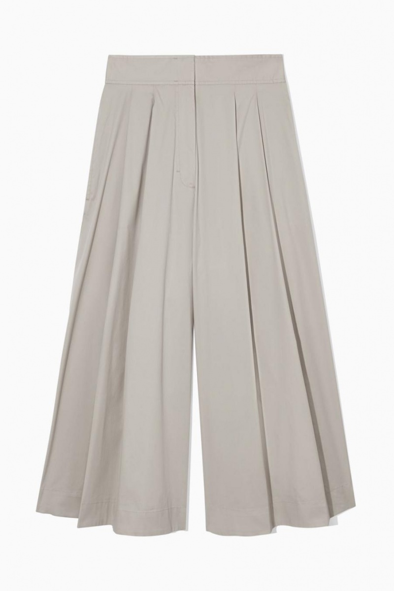COS Redőzött Tailored Culottes Nadrág Női Szürke | LJB-362594
