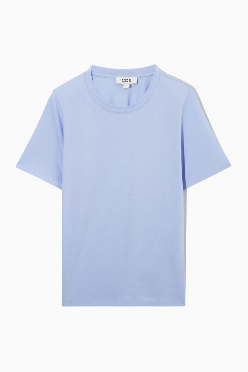 COS Regular Fit Póló Női Világos Kék | OPV-032189