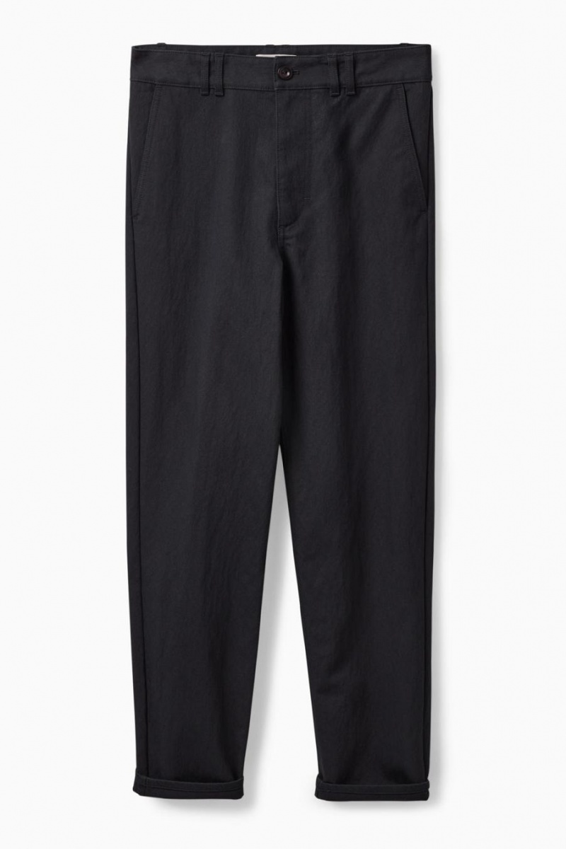 COS Regular-fit Chinos Nadrág Női Sötétkék | OEZ-527418