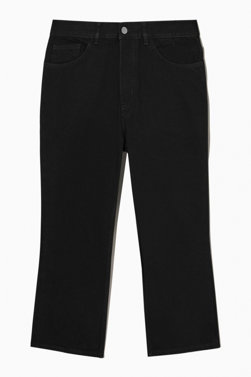 COS Regular-fit Kick-leg Farmernadrág Férfi Fekete | AGR-932870