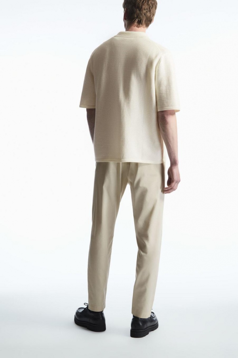 COS Regular-fit Tapered Nadrág Férfi Bézs | DKN-478523