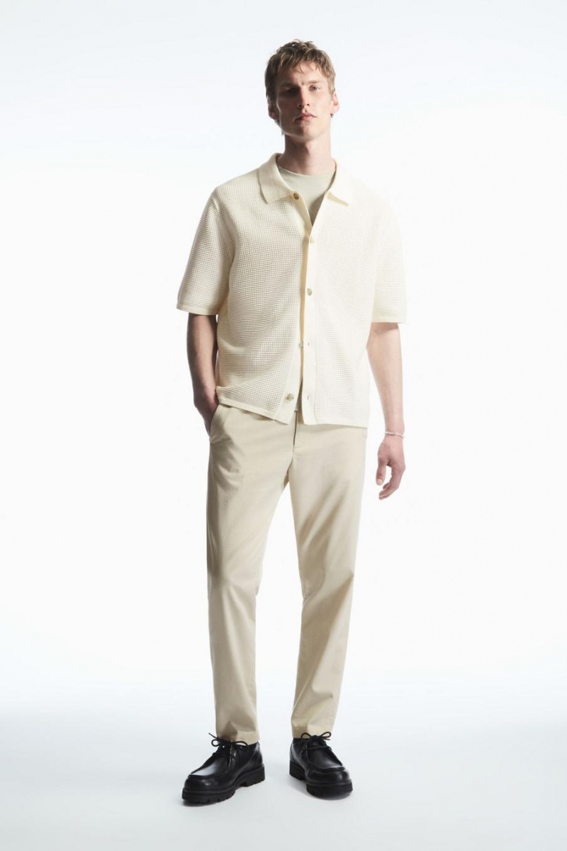 COS Regular-fit Tapered Nadrág Férfi Bézs | DKN-478523