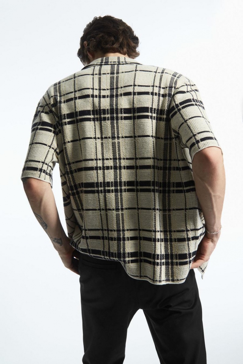 COS Regular-fit Tapered Nadrág Férfi Fekete | CWN-035179