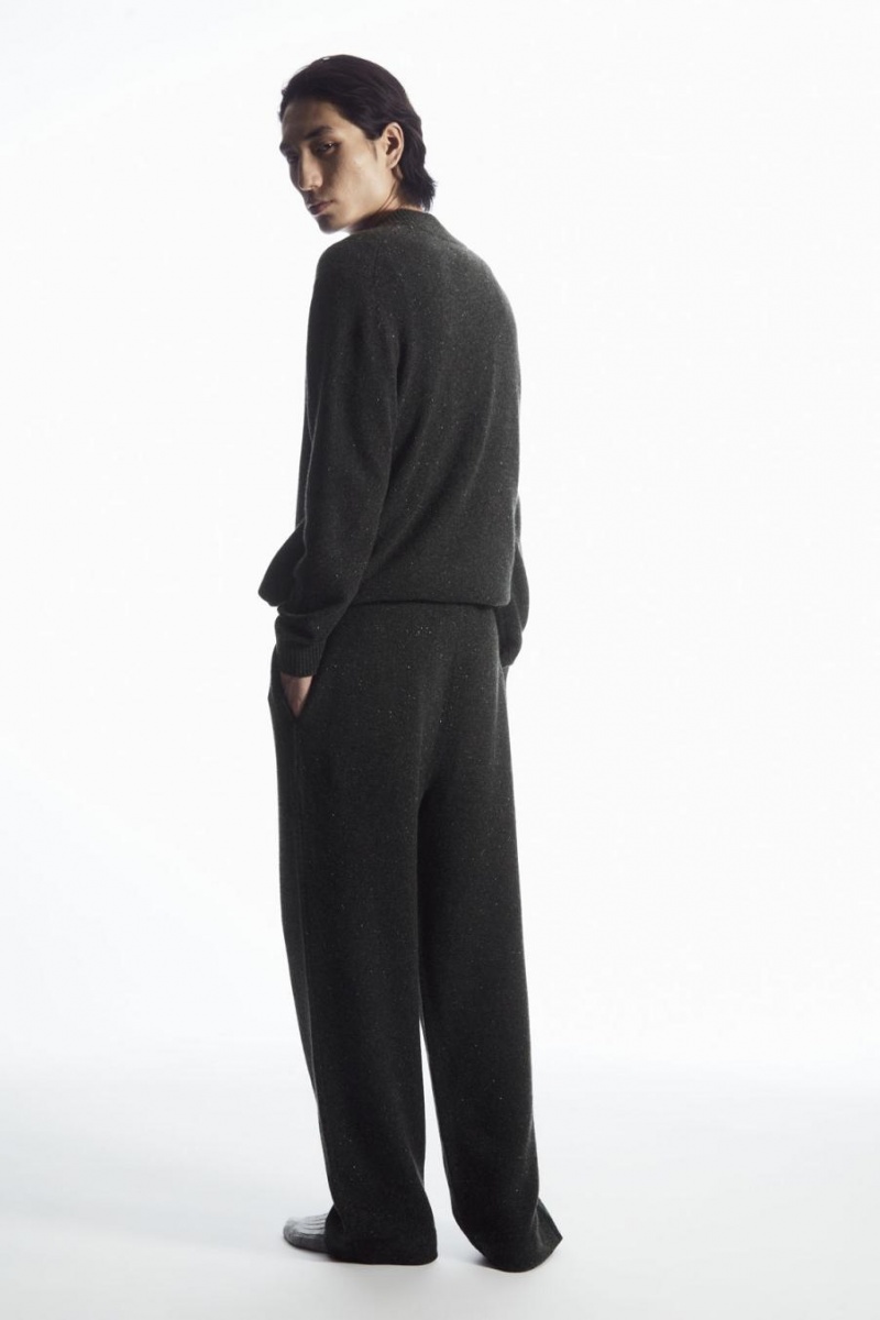 COS Relaxed Cashmere Nadrág Férfi Sötétszürke | DQZ-475013