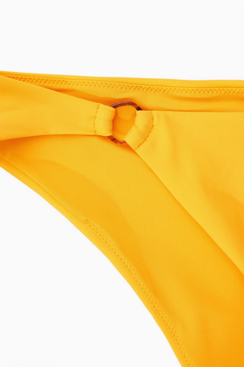 COS Ring-embellished Bikini Úszóruhák Női Sárga | QZU-382047