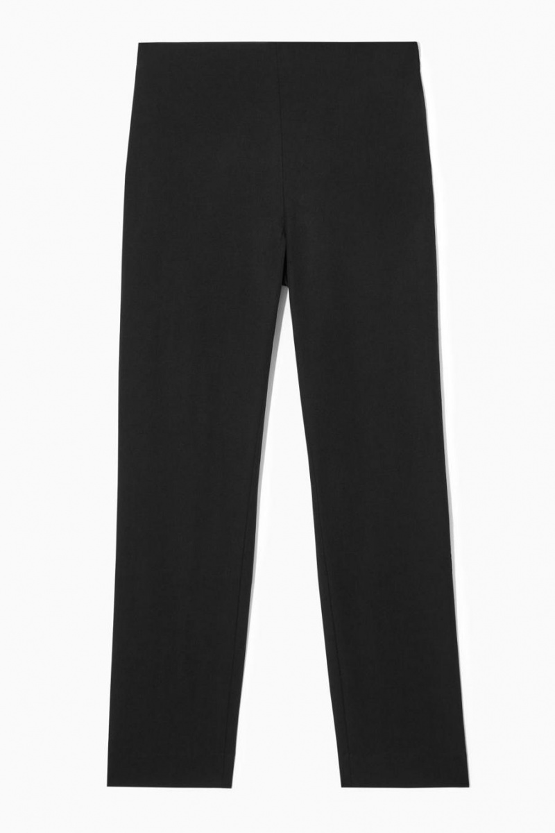 COS Slim-fit Tailored Nadrág Női Fekete | JFT-516907