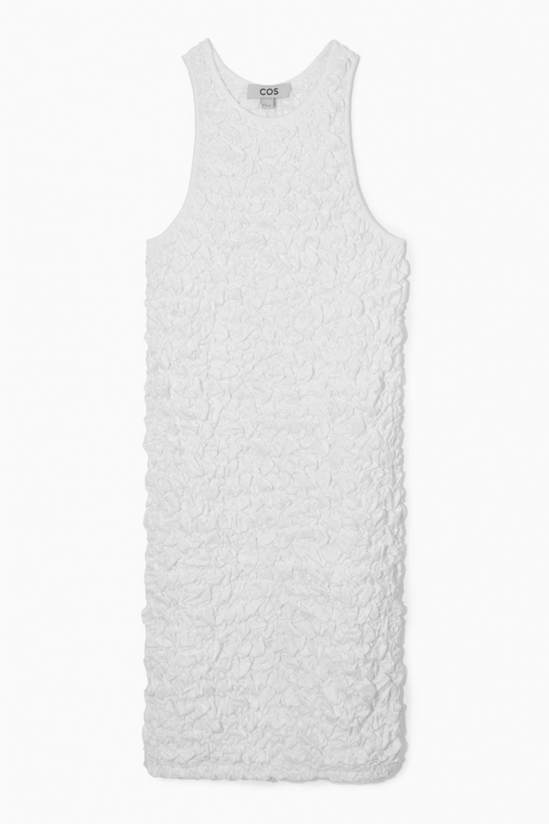 COS Smocked Tank Ruha Női Fehér | RXN-142637