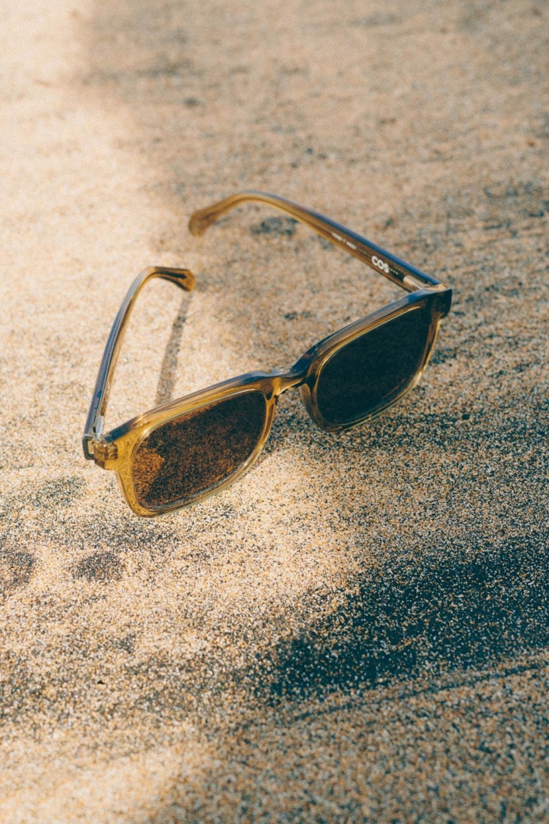 COS Square-frame Acetate Napszemüvegek Férfi Barna | WOC-238590