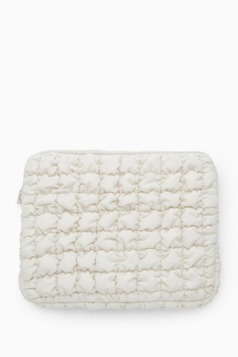 COS Steppelt Laptop Case Táska Női Fehér | BAV-751034