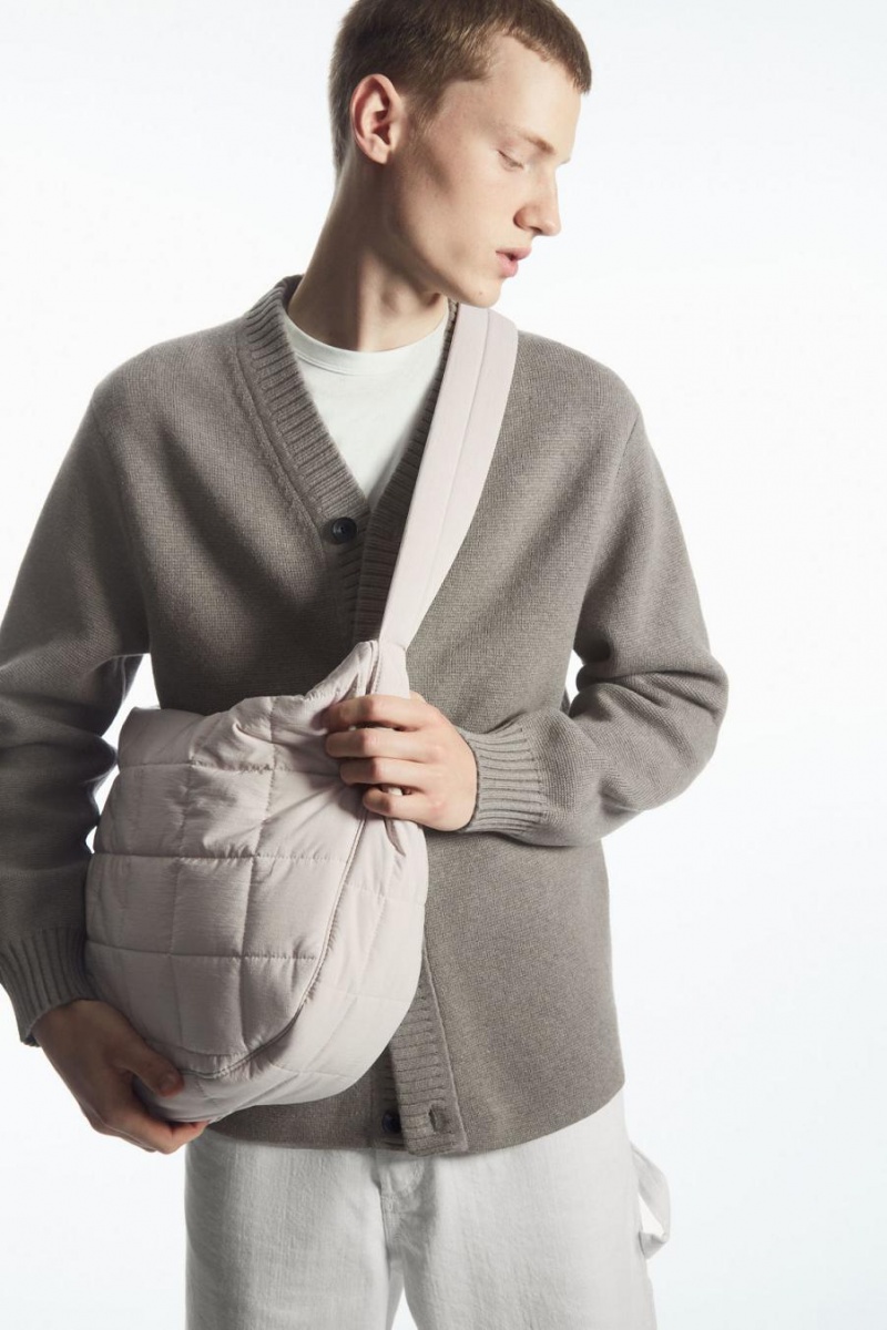 COS Steppelt Messenger - Ripstop Táska Férfi Szürke | DJE-410529