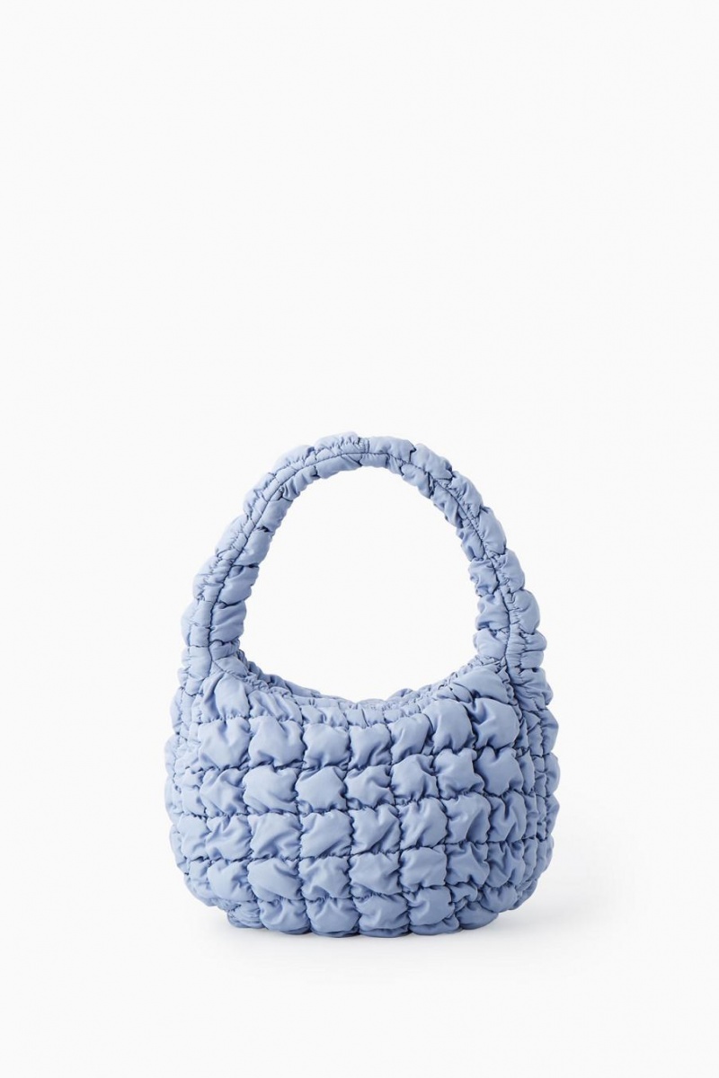 COS Steppelt Mini Táska Női Világos Kék | BKI-174625