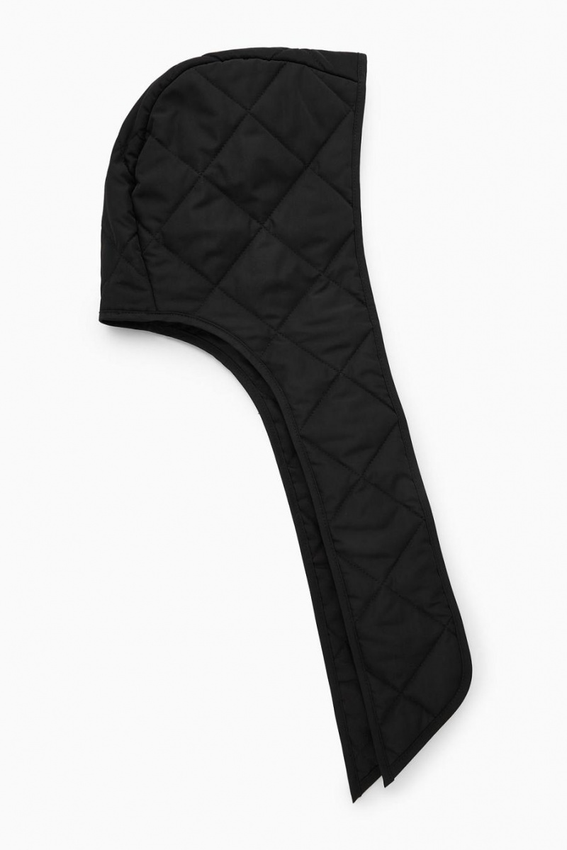 COS Steppelt Tie-front Capes Női Fekete | LRB-347019