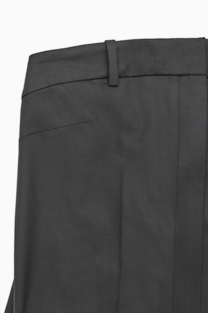COS Strapless Gyapjú Tailored Jumpsuit Női Fekete | TXD-694837