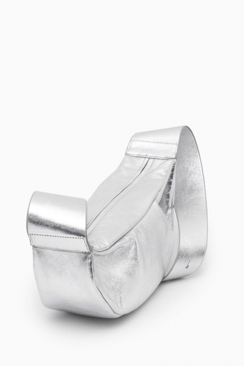 COS Swing - Bőr Crossbody Táska Női Titán | CVF-970561